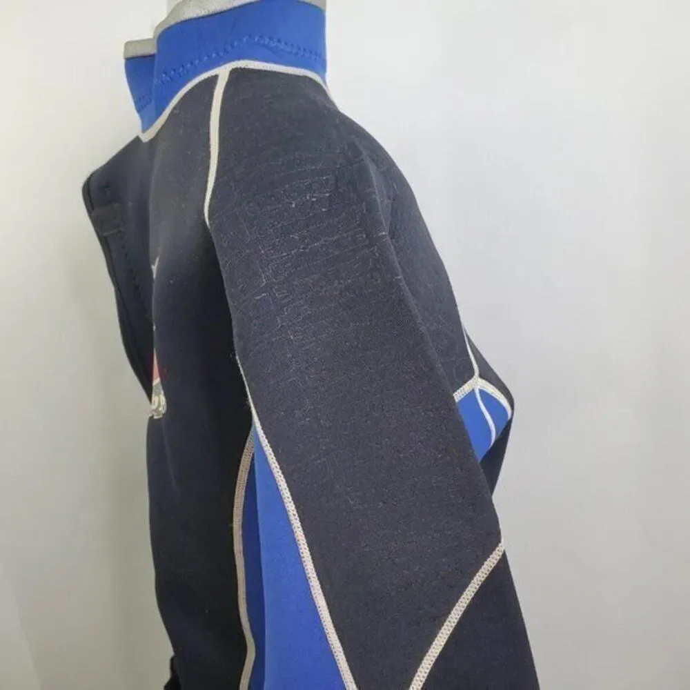 Mobbys H20‎ Body Works Wet Suit Top M G Force Blue